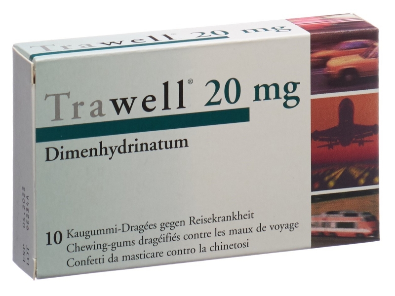 TRAWELL chewing gums dragées 20 mg 10 pièces