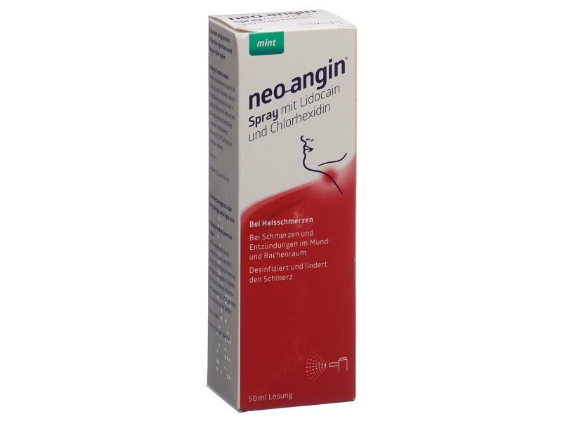 NEO-ANGIN spray avec lidocaïne chlorhexidin 50 ml