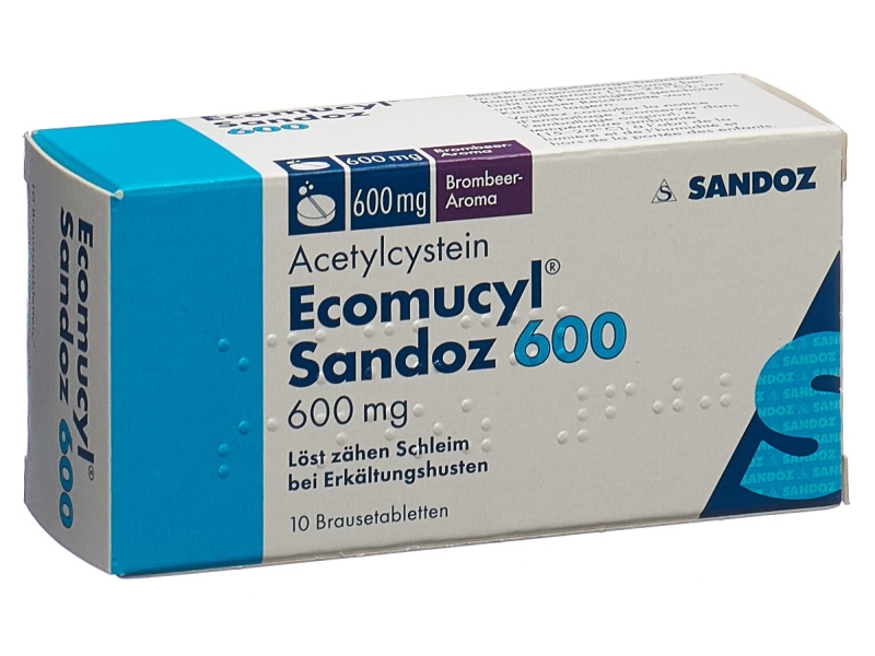 ECOMUCYL Sandoz comprimés effervescents 600 mg 10 pièces