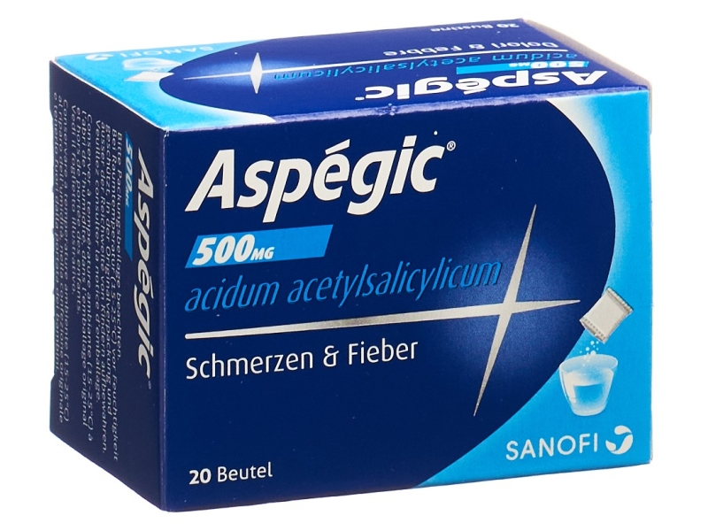 ASPEGIC poudre 500 mg en sachet 20 pièces