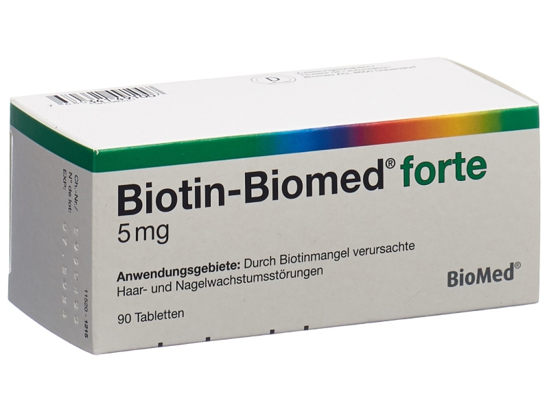 BIOTINE Biomed Forte comprimés 5mg 90 pièces