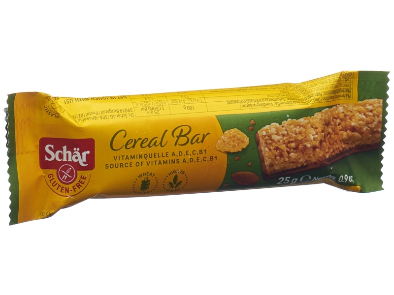 SCHÄR cereal bar barre sans gluten 25 g