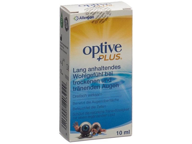 OPTIVE Plus gouttes ophtalmiques triple action 10 ml