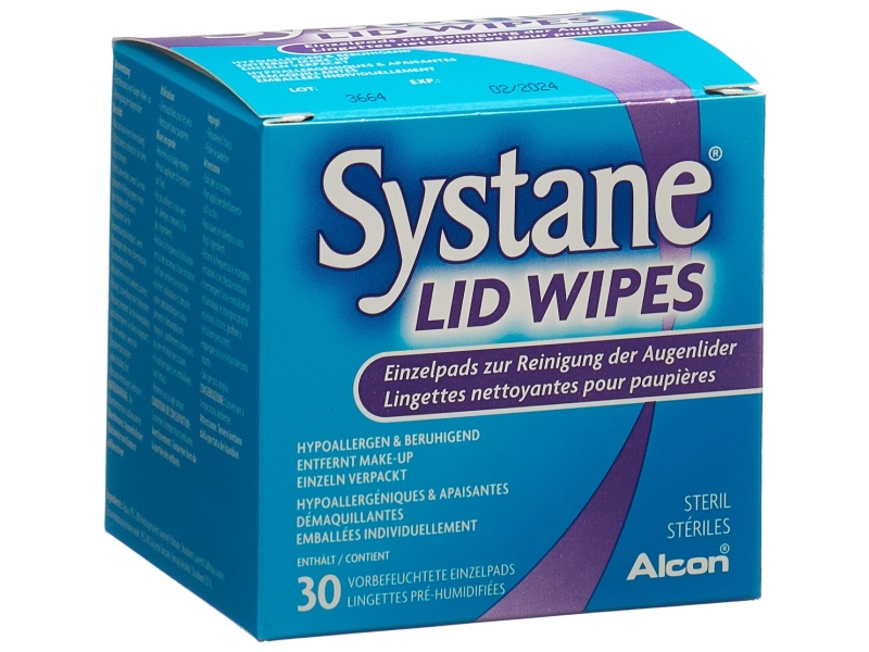 SYSTANE Lid Wipes 30 pièces